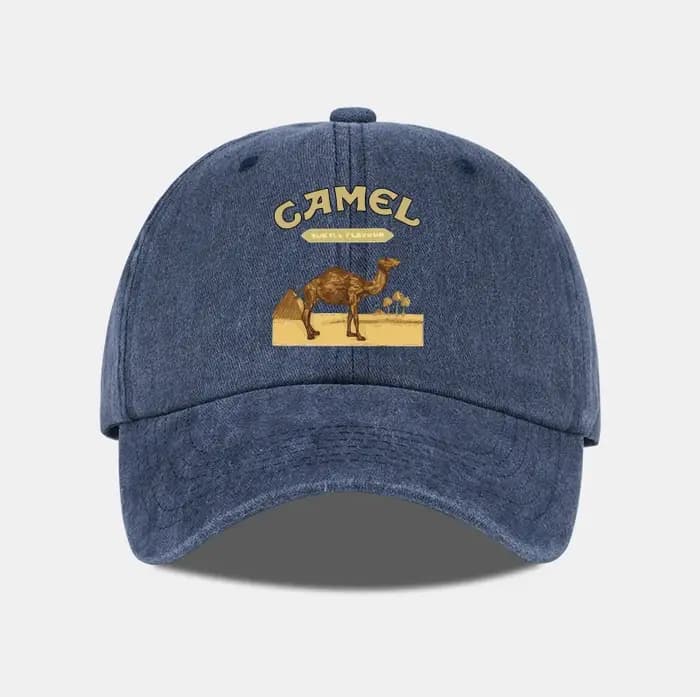 Casquette de baseball imprimée camel