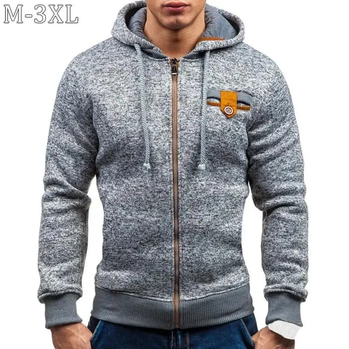 Sweats à capuche monochromes à manches longues pour hommes