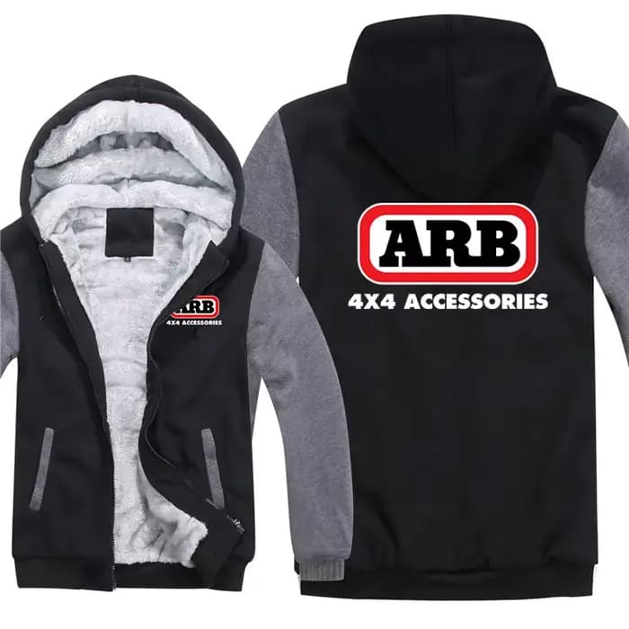 ARB sweat à capuche pour homme manteau hiver chaud polaire ARB Logo sweats veste