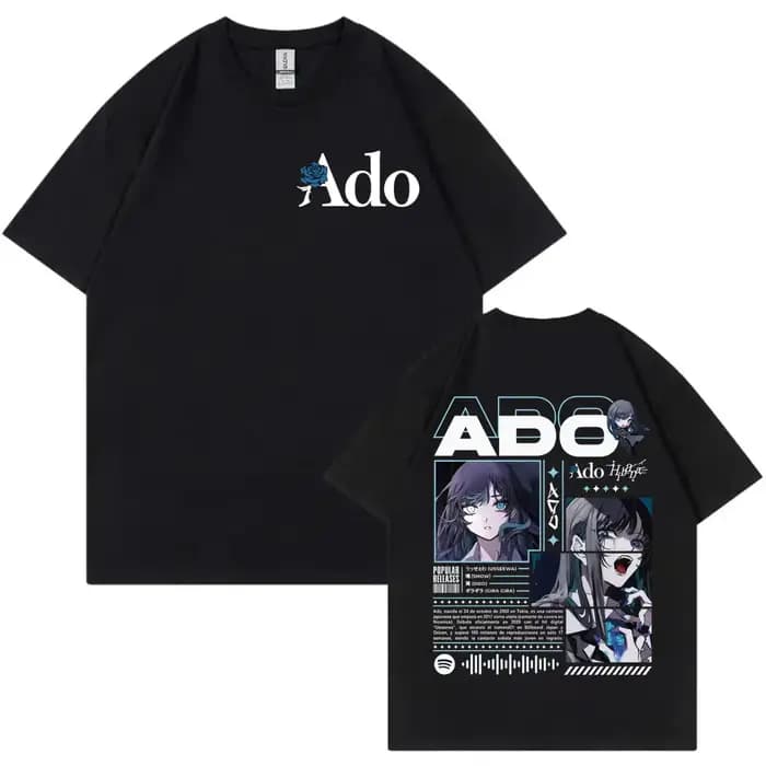 Chanteur Ado Hibana Tour du monde 2025 T-shirts graphiques mode Vintage à manches courtes T-shirts h