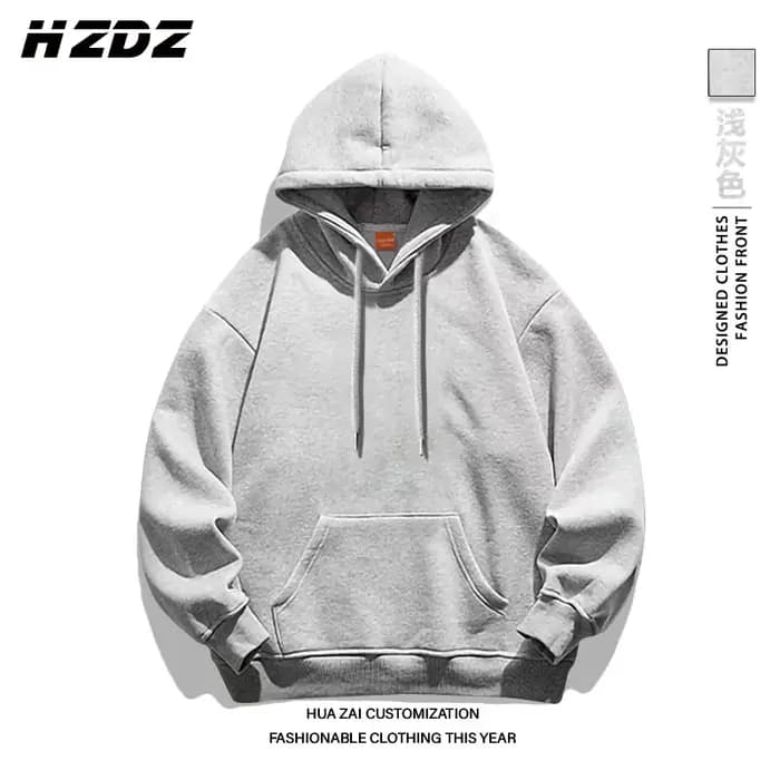 Sweat-shirt à capuche unisexe uni