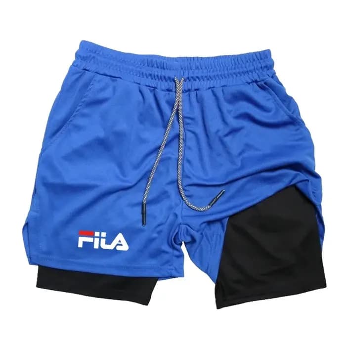 Pantalon de jogging décontracté double couche pour homme