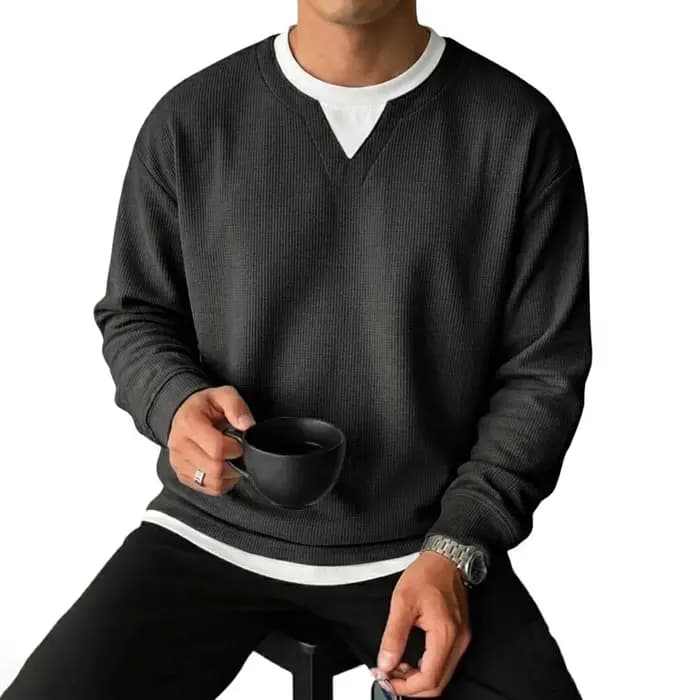 Nouveaux Sweat-shirts à Manches Longues pour Hommes