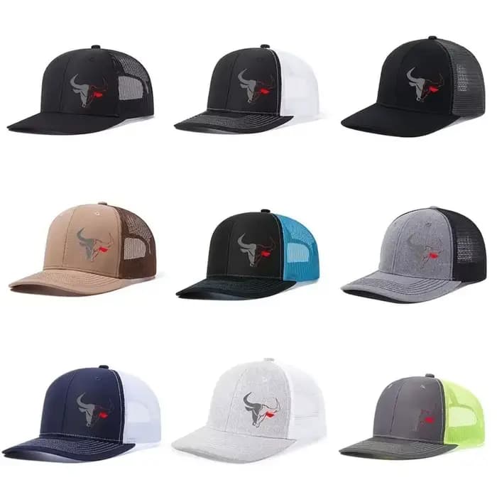 Casquette de baseball décontractée à imprimé tête de taureau