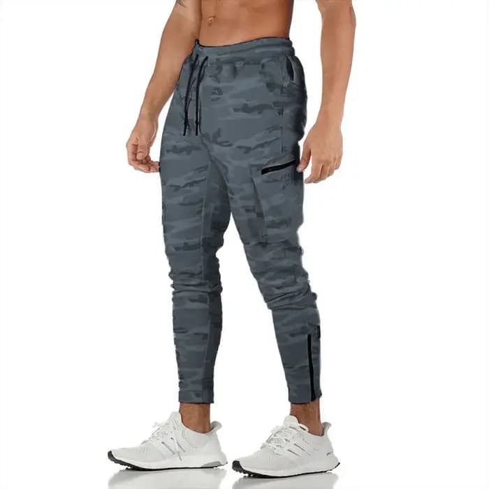 Pantalon de jogging tactique Cargo pour hommes, camouflage en coton, taille élastique, entraînement