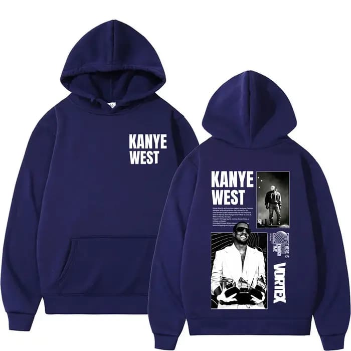 Sweat-shirt à capuche imprimé Rapper Kanye West Tour 2026 pour hommes et femmes