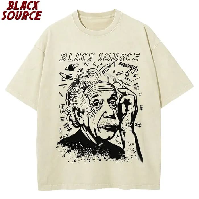 T-shirt drôle T320 Albert 100% coton imprimé