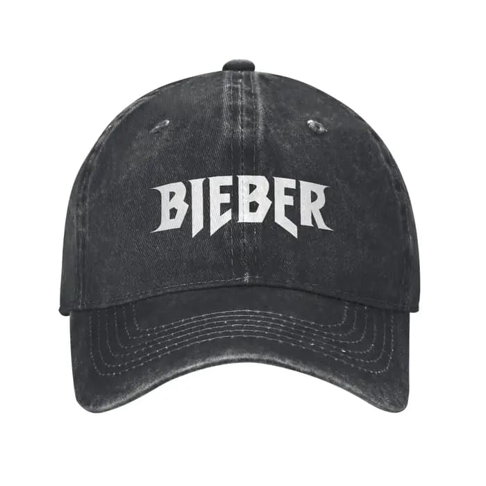 Justins Biebered Logo casquette de Baseball délavé à la mode soleil camionneur chapeau été unisexe-a