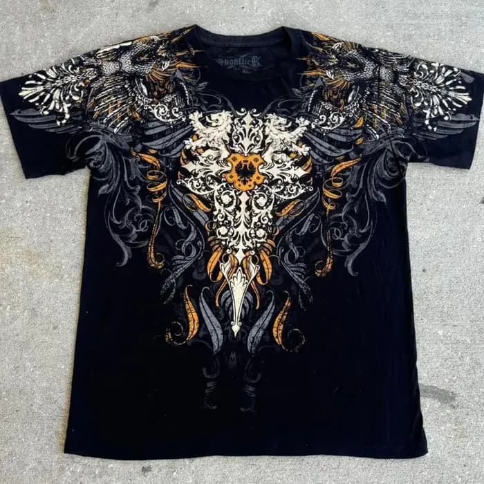 T-shirt pour homme à imprimé crâne américain