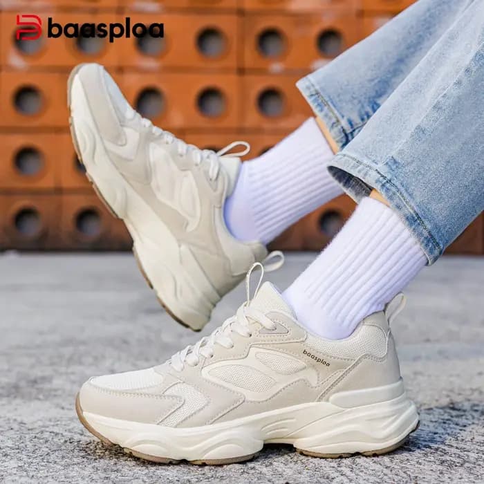 Baasploa Baskets à plateforme pour femmes