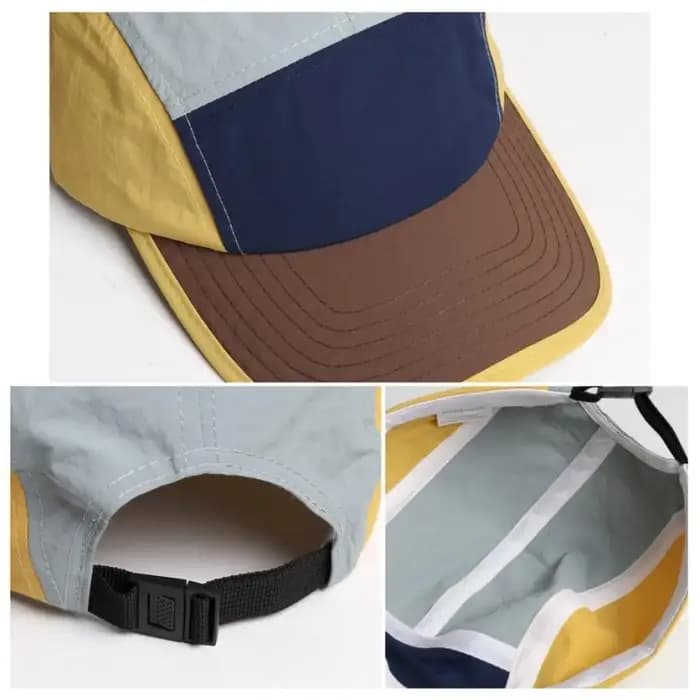 Casquette de baseball à 5 panneaux pour hommes et femmes