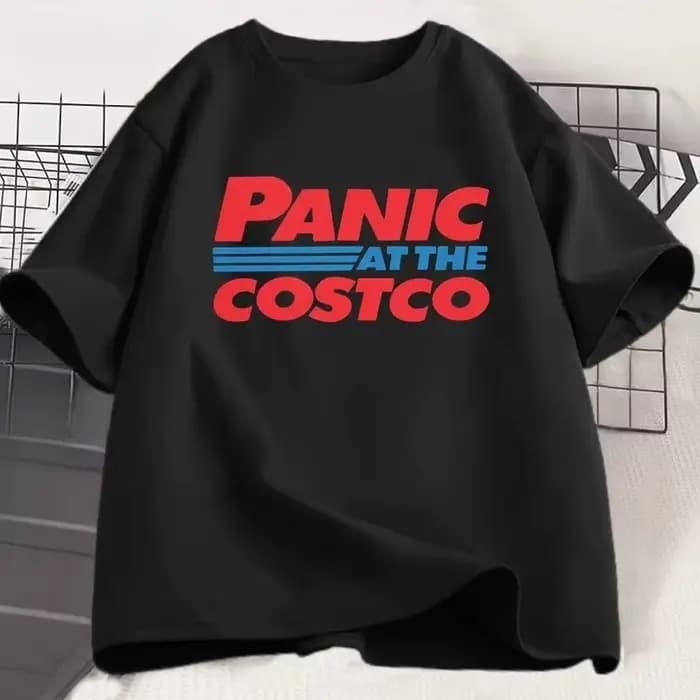 T-shirts graphiques Panic At The Costco pour les amateurs de Costco