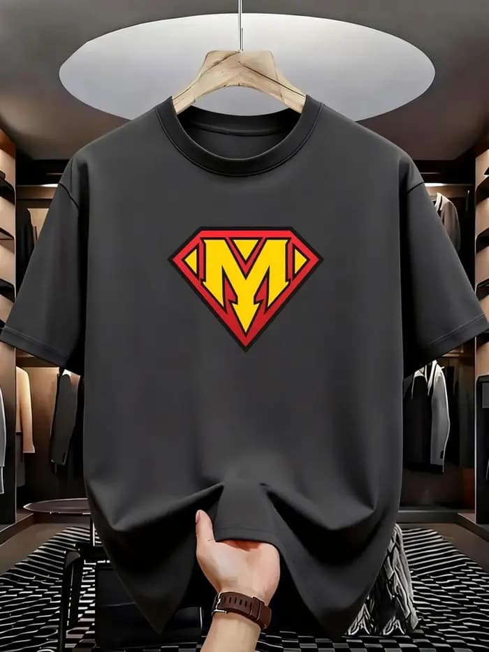 T-shirt imprimé pour homme - Style sportif décontracté