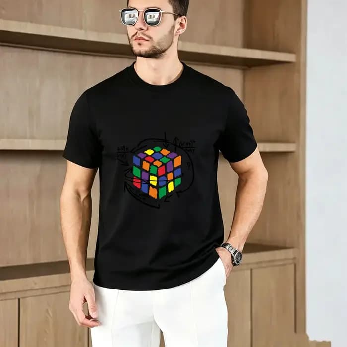 T-shirt tendance pour homme 100% coton