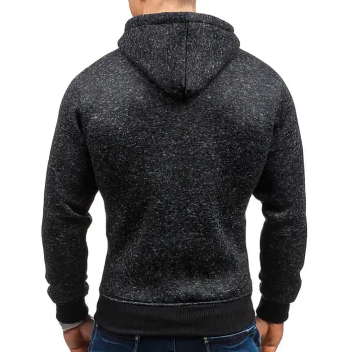 Sweats à capuche monochromes à manches longues pour hommes