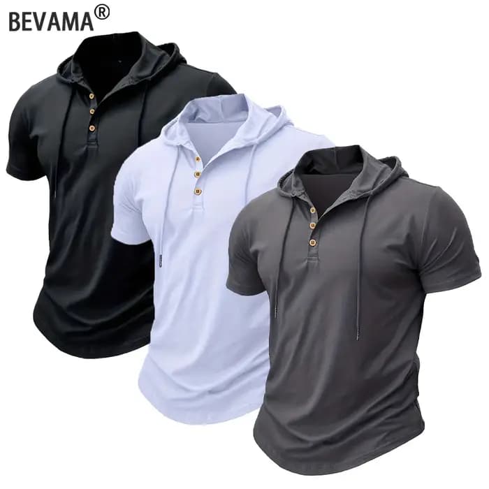 T-shirt à capuche pour hommes