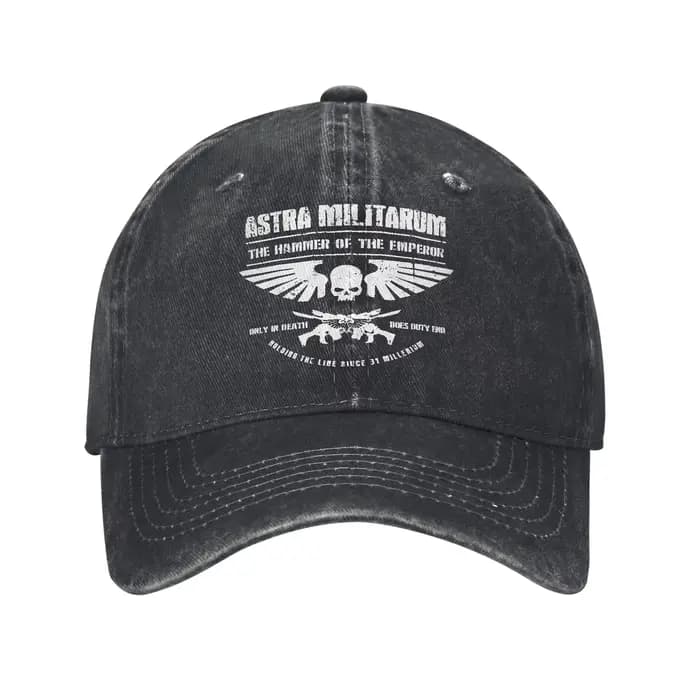 Casquettes de baseball unisexe « Marteau de l'Empereur » Astra Militarum Garde Impériale, en jean dé