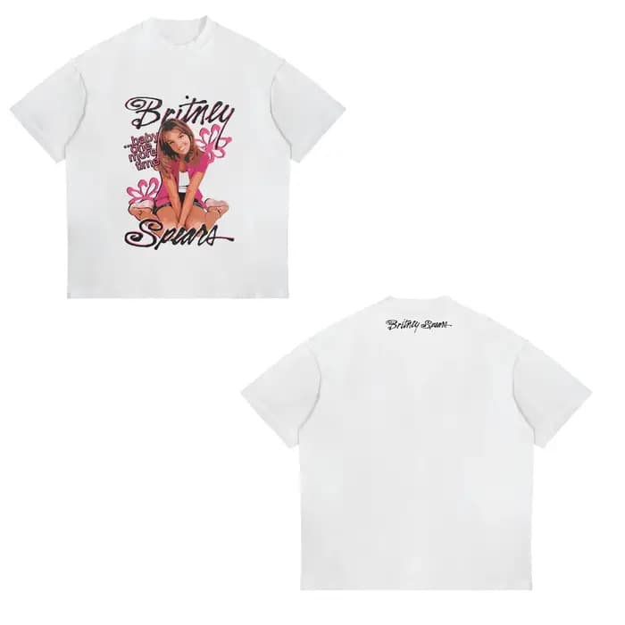 T-shirt Rétro Britney Spears Bubble Gum Balloon pour Homme et Femme – Nouvelle Collection Printemps/
