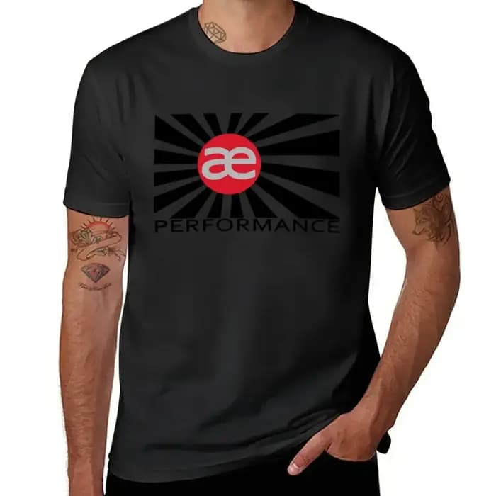 T-shirt graphique à manches courtes et col rond pour hommes