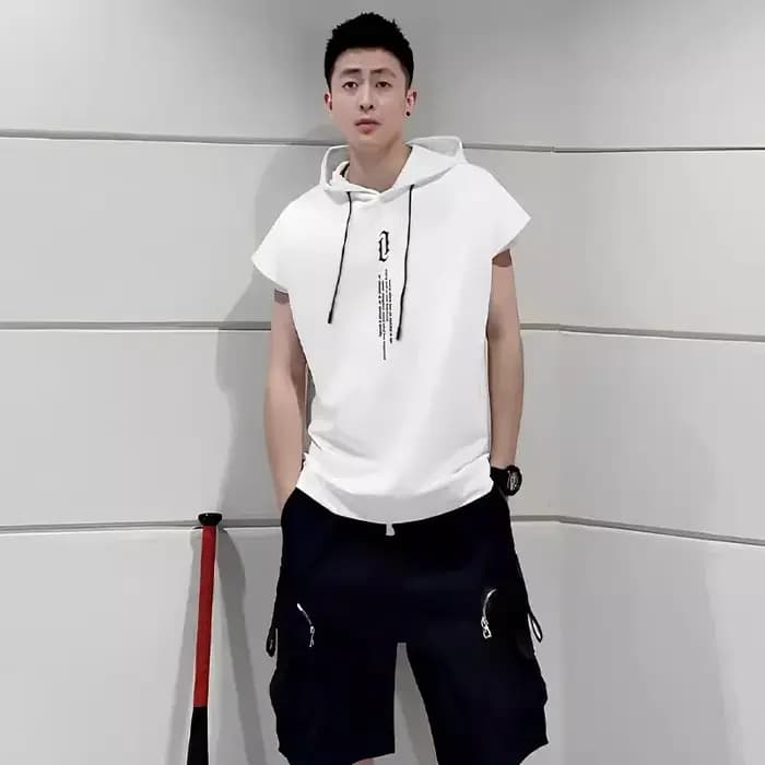 T-Shirt en Coton Noir pour Homme
