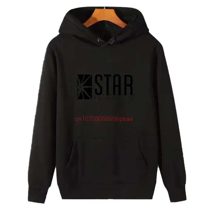 Flash Star Lab couleur noire mode graphique sweats à capuche nouveau dans sweats à capuche et sweat-