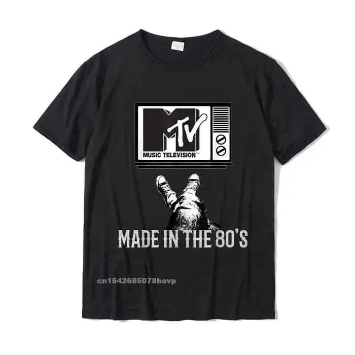 Mademak X mtv-mtv Made In The 80s Vintage chemise pour Fans MTV hommes femmes t-shirts Tops