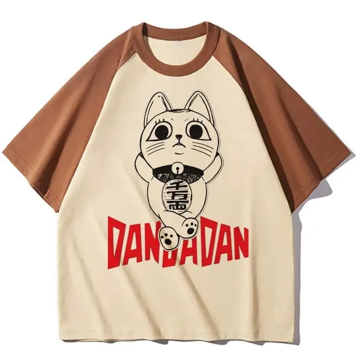 Dandadan t-shirt femme graphique anime streetwear chemise punk confortable psychédélique hip hop université pastel numérique coloré