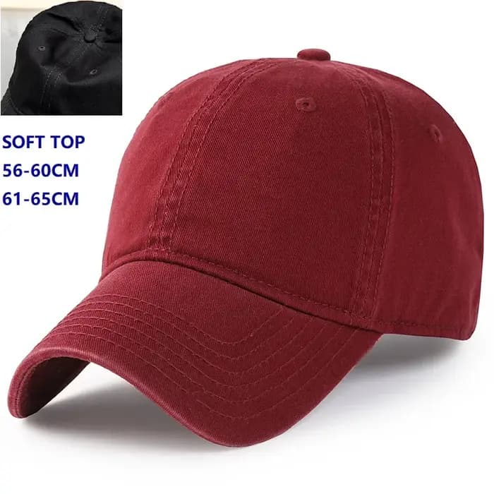 Casquette de Baseball surdimensionnée XXL 100% coton pour hommes et femmes