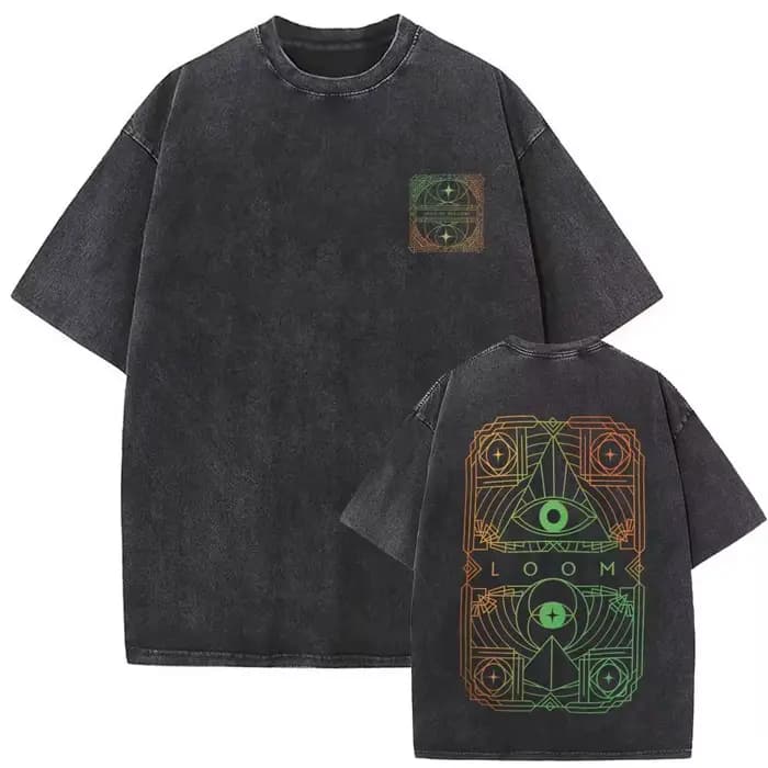 T-shirt vintage délavé Imagine Dragons Loom World Tour 2025 pour hommes et femmes, style gothique, streetwear oversize, tee-shirt graphique décontracté d'été