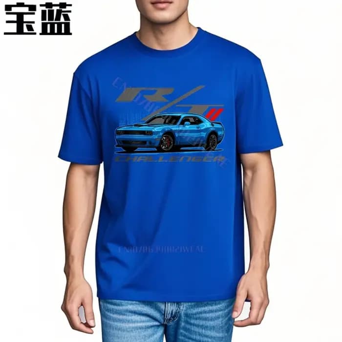 Hommes T-shirt coton col rond