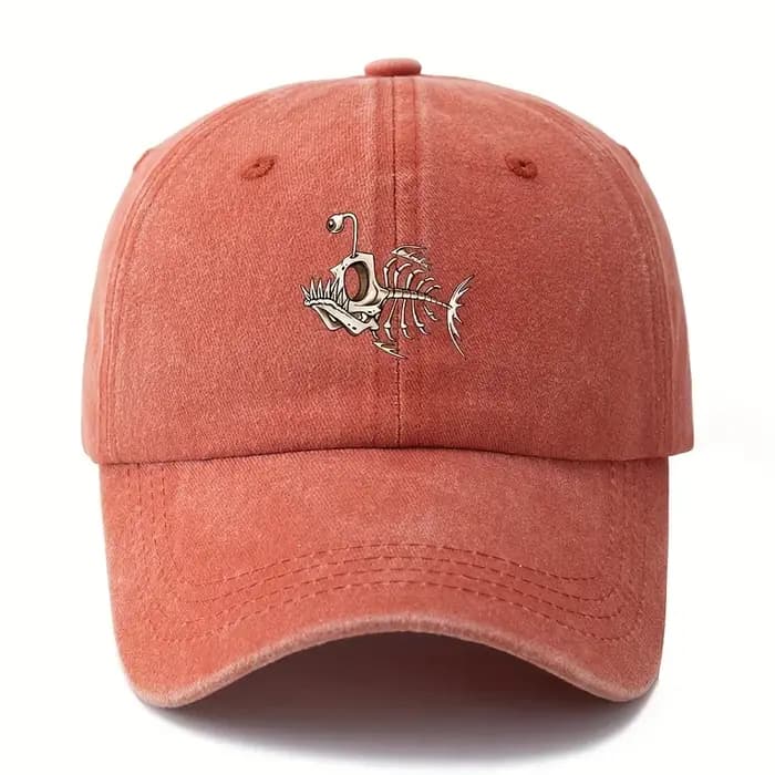 Casquette de baseball imprimée en arête de poisson