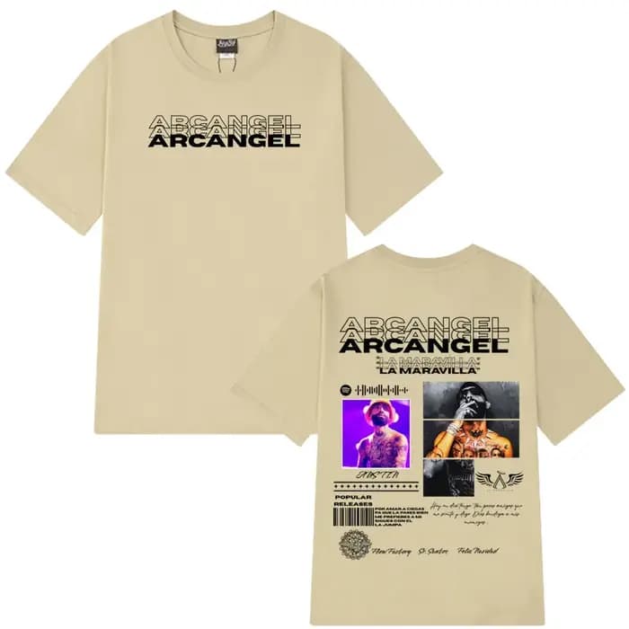 T-shirt de la tournée d'album du rappeur Arcangel pour hommes et femmes