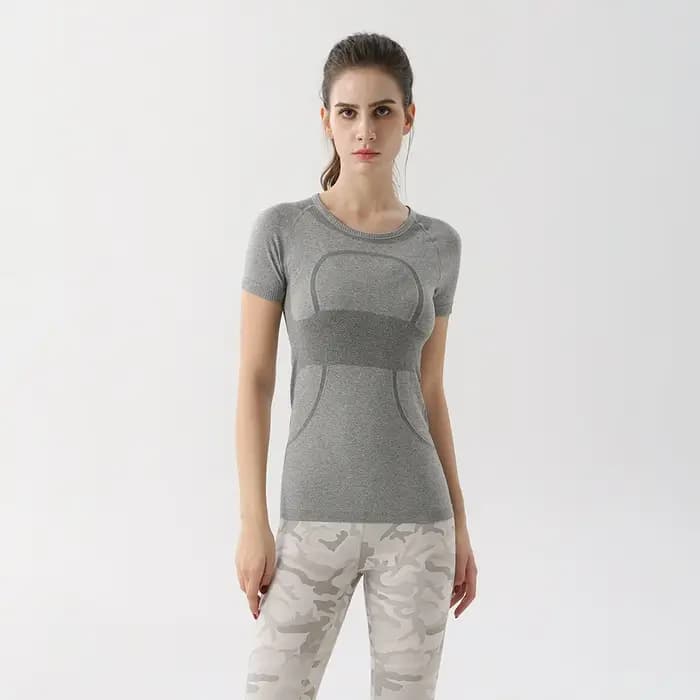 T-Shirt de Fitness à manches courtes pour femmes