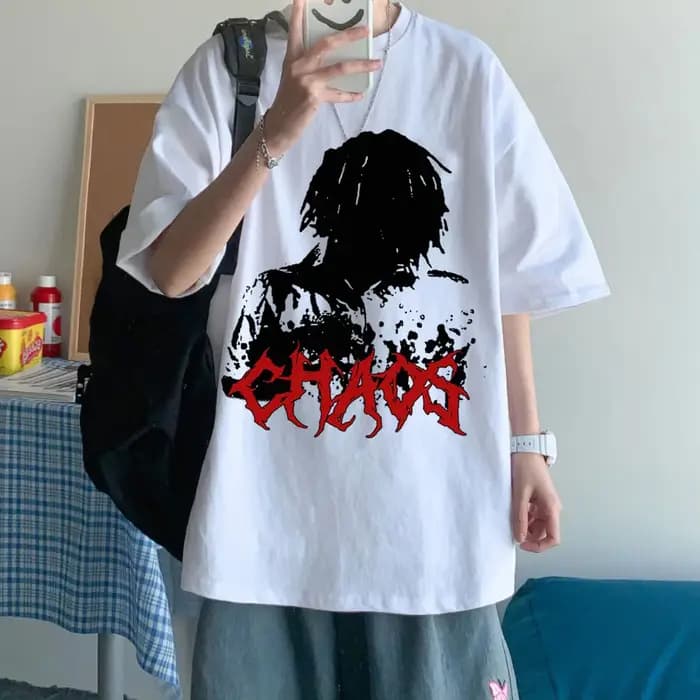 Ken Carson More Chaos Album 2025 T-shirt Harajuku col rond chemise décontractée cadeau