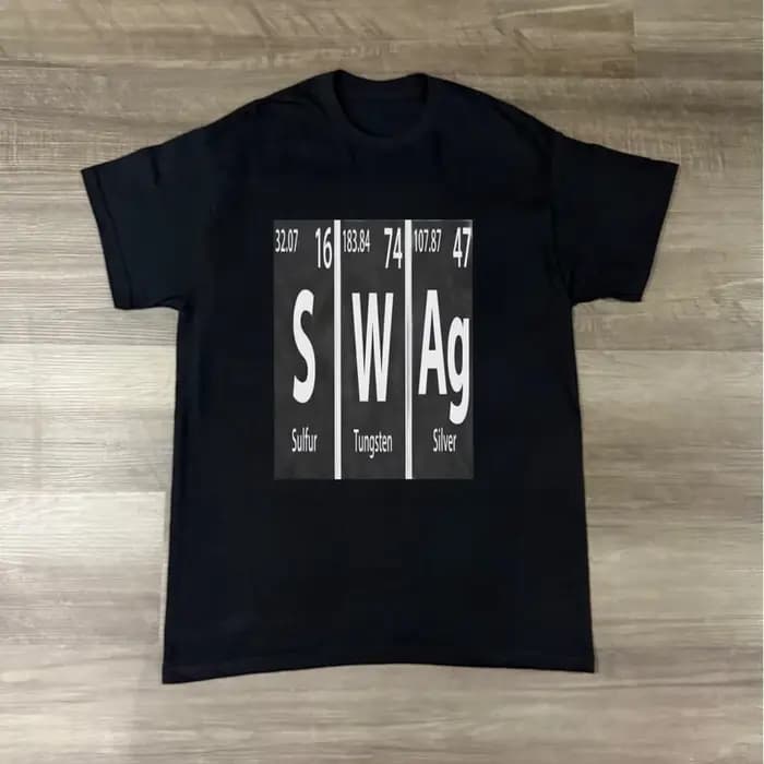 T-shirt graphique blanc SWAG