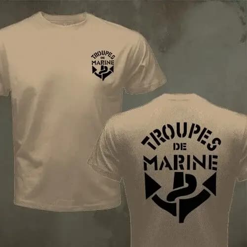 T-shirt militaire des troupes coloniales françaises pour hommes