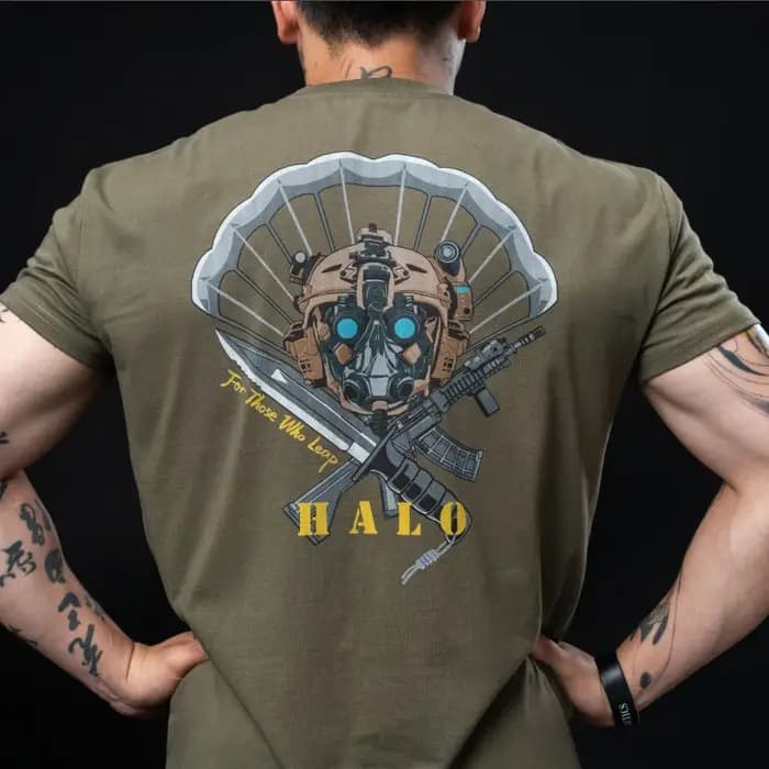 T-shirt tactique 100% coton pour hommes