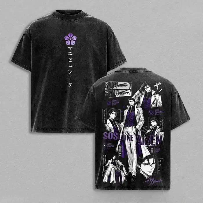 T-shirt imprimé Aizen Sousuke