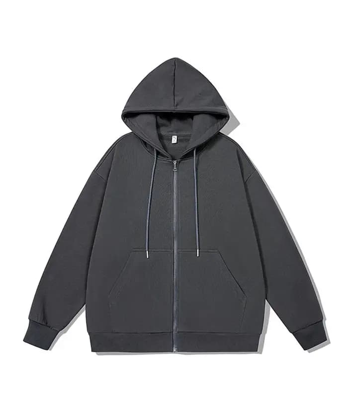 Sweat à capuche à manches longues avec fermeture éclair pour homme, vêtement de sport décontracté, c