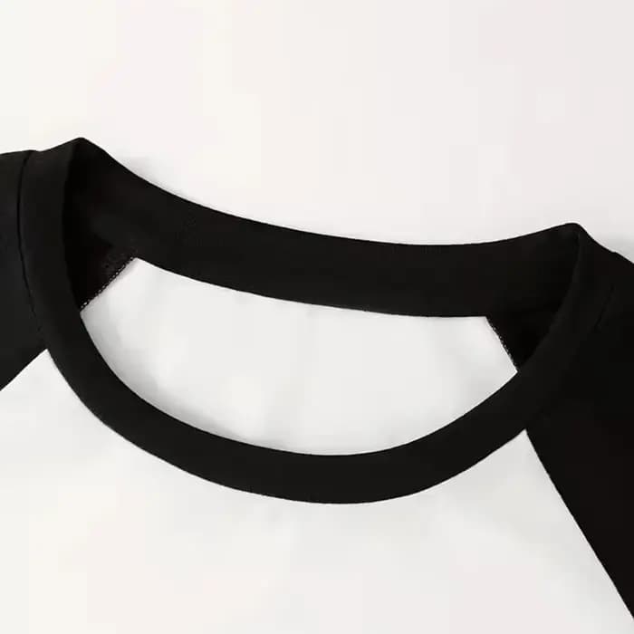 Femme décontracté à manches longues col rond T-Shirt femme régulière couleur unie T-Shirt toutes les saisons t-shirts hauts dames vêtements Streetwear