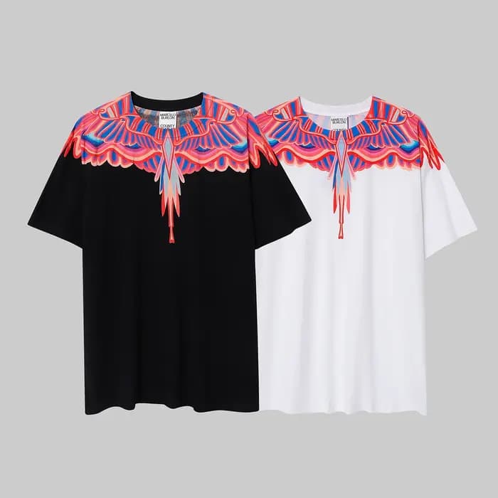 Marcelo Burlon MB marque ailes imprimer T-Shirts de haute qualité hommes femmes T-Shirt à séchage rapide sport décontracté Y2K rue à manches courtes