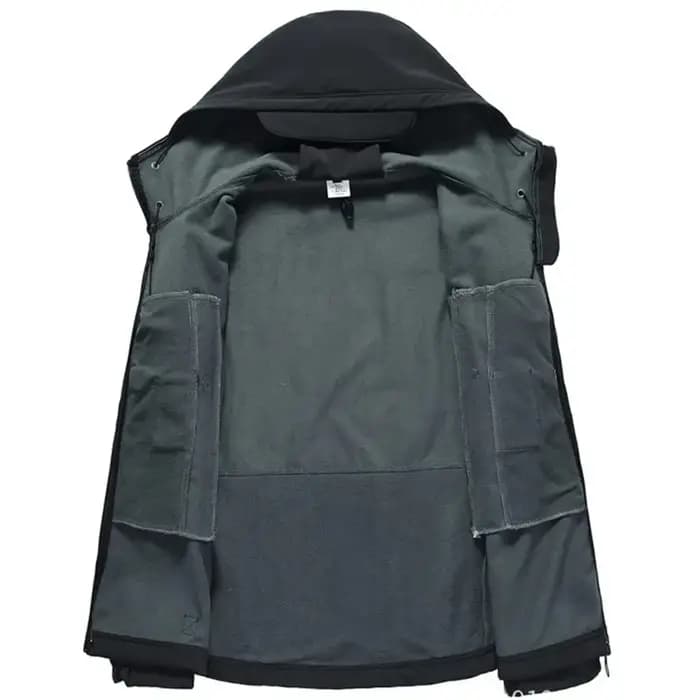 Veste militaire décontractée à capuche pour hommes