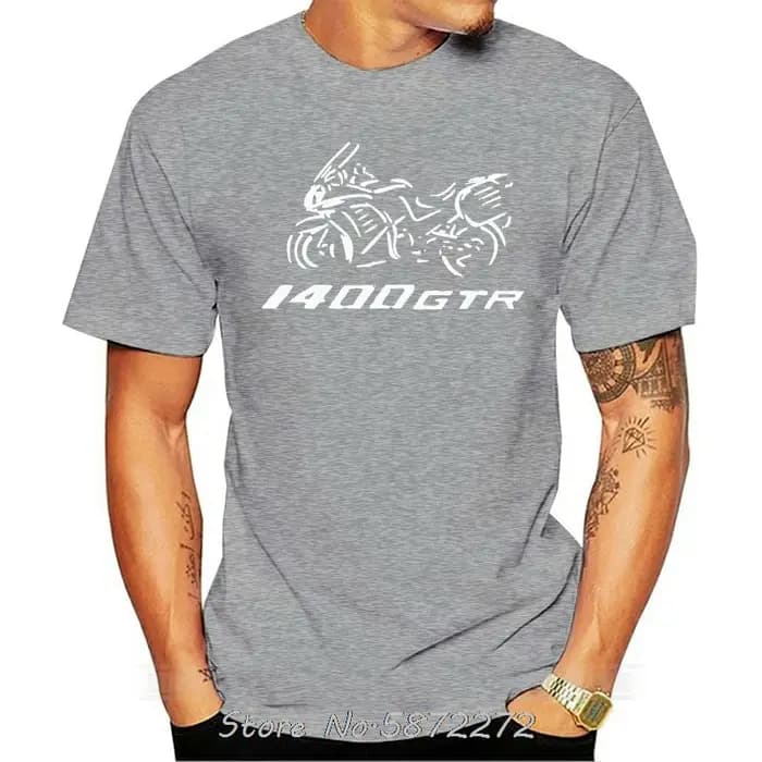 Moto Moto Gtr 1400 T-shirt surdimensionné coton T-shirt unisexe T-shirt graphique t-shirts Fitness impression hauts hommes vêtements Streetwear