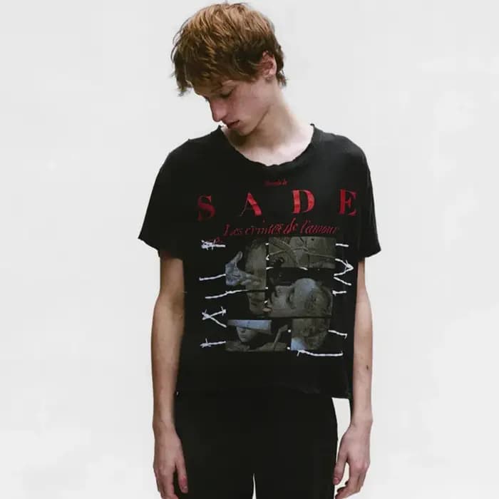 T-shirts à manches courtes en coton rouge pour hommes et femmes