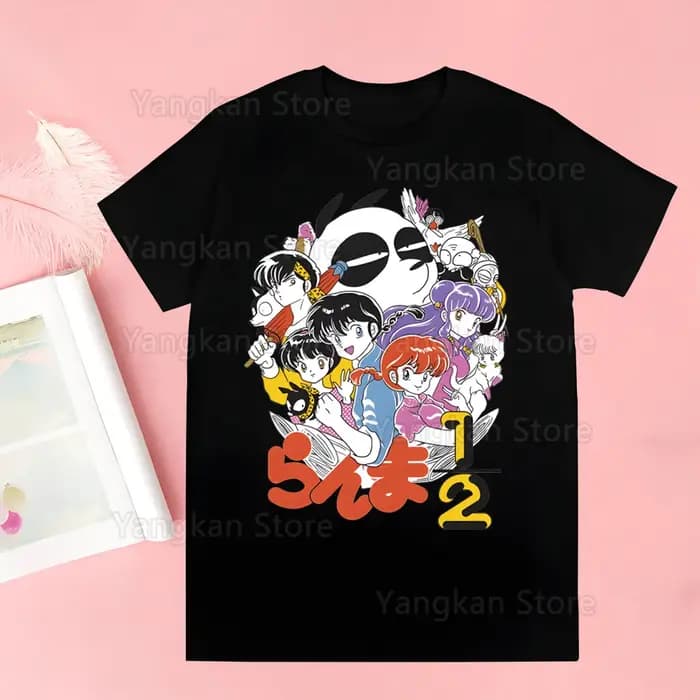 Ranma 12 T-shirts drôle Hip Hop été femmes hommes