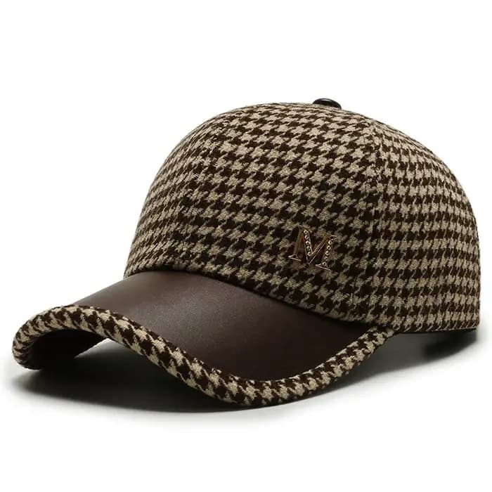 Casquette de Baseball à carreaux pour femmes