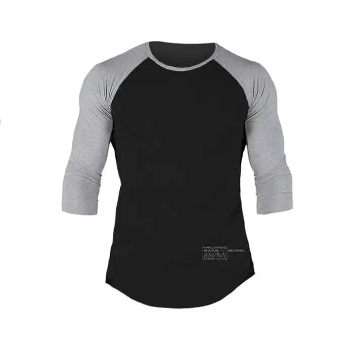 T-shirt à manches 3/4 en coton pour homme