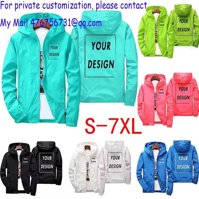 Veste d'automne avec Logo de marque personnalisé pour homme