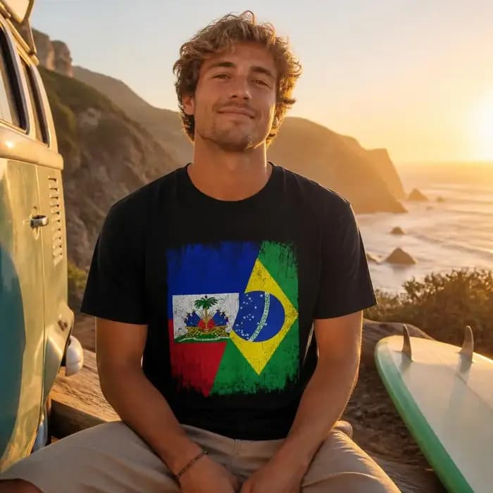 T-shirt rétro pour homme