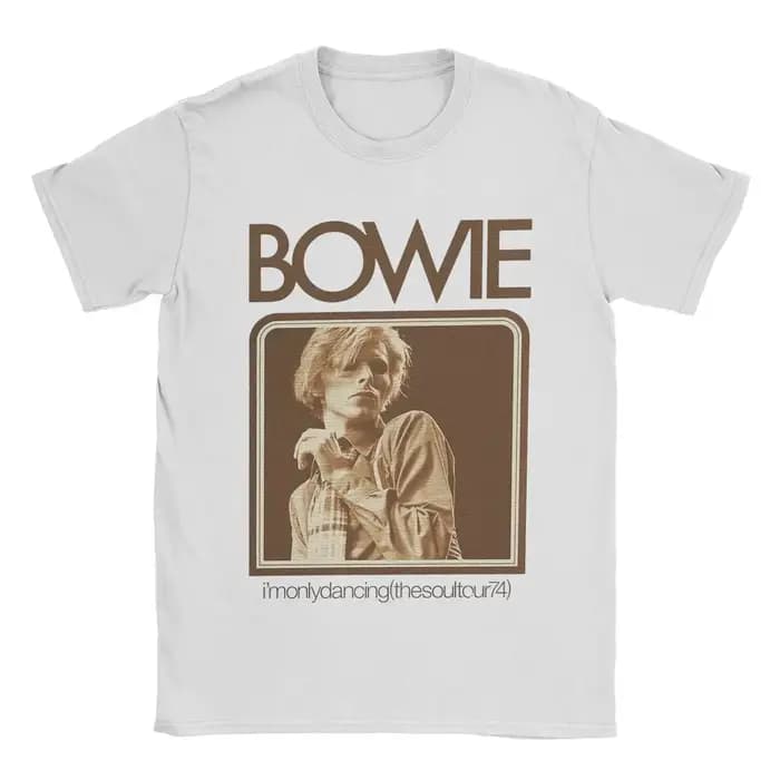 David Bowie chanteur graphique hommes T-shirt haute qualité coton à manches courtes col rond hauts femmes t-shirts